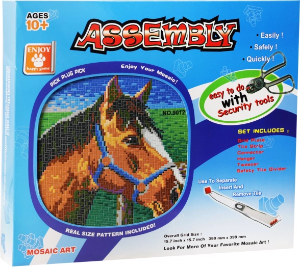 Stor mosaik hest