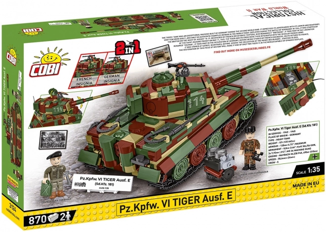Modeltanken Tiger I af 870 klodser