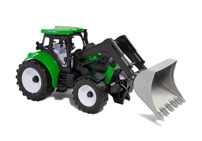 Traktor med trailer til høballer og tankvogn