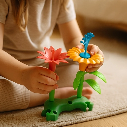 Kreativ blomsterbygning