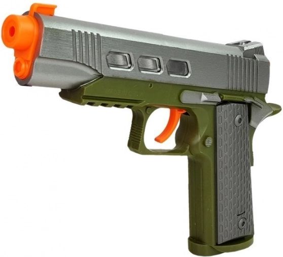 Realistisk pistol med lys og lyd