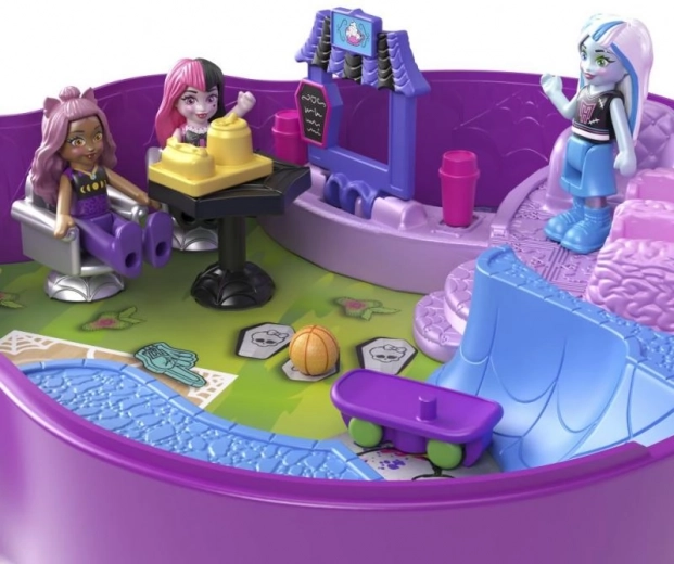 To-etagers skole og skatepark