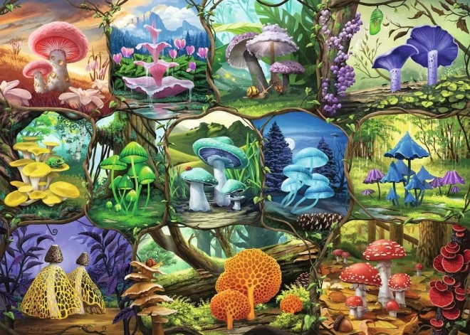 Ravensburger puslespil smukke svampe 1000 brikker