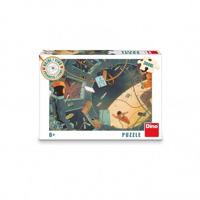 Puslespil Rummet - Find 10 genstande 47x33cm 300 brikker XL i kassen 27x19x4cm