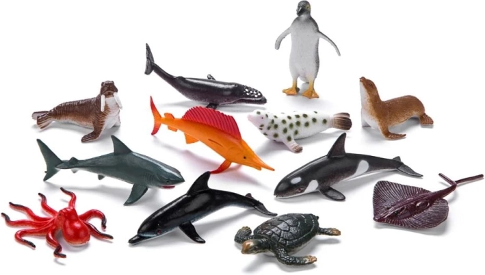 Faunica hav- og oceandyr – sæt med 12 figurer