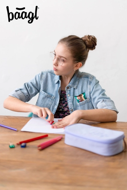 BAAGL Skole penal etui Lilac