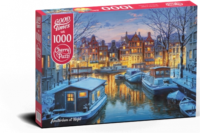 Puslespil Amsterdam om natten 1000 brikker