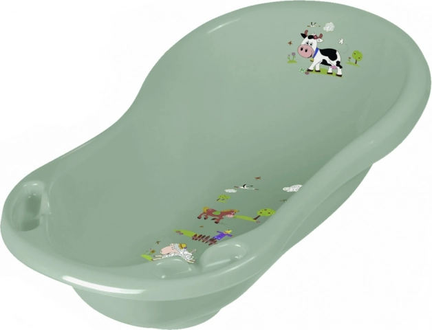 Babybadekar 84 cm "Funny Farm", Grøn