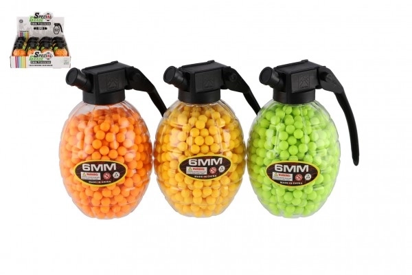 Kugler til pistol 800 stk 6mm gummi 10cm i granat 3 farver