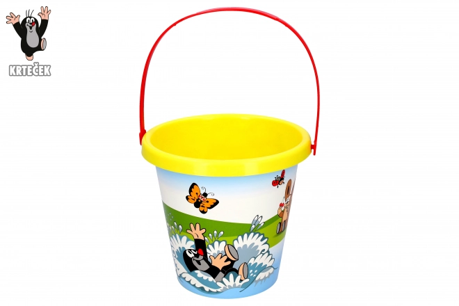 Spand med motiv af MULVAREN 1,5 l gul