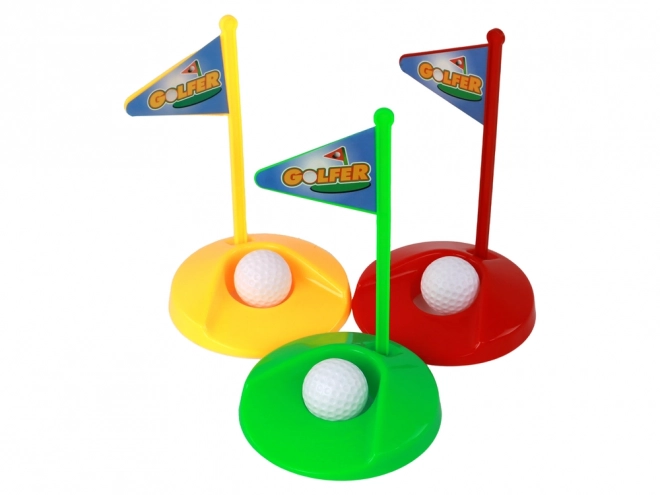 Mini plastik golf sæt til børn ks12