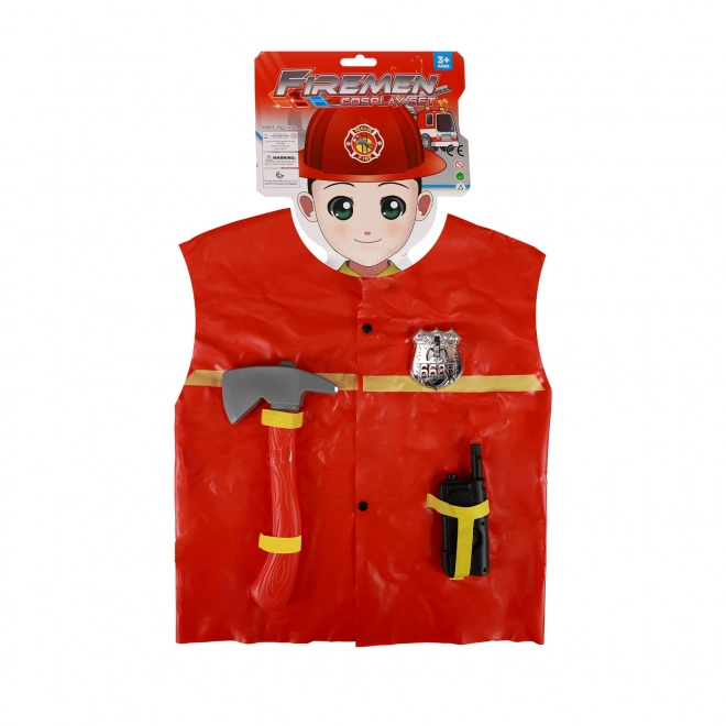 Børneveste Brandmand med tilbehør