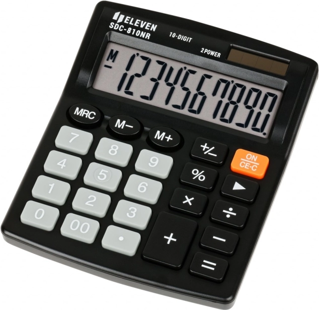 Kontorregnemaskine ELEVEN SDC-810NR sort