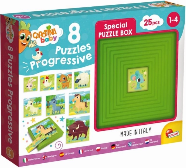 Progressivt puslespil CAROTINA Baby – gården
