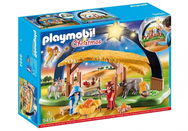 Playmobil Julekrybbe med lys