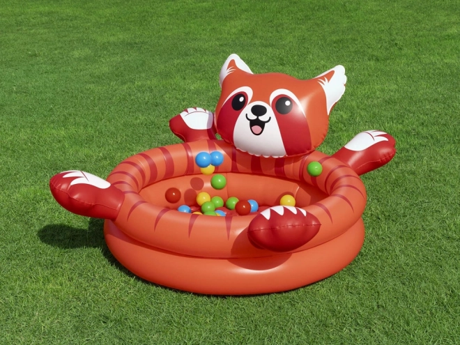 Tør pool rød panda med bolde fra Bestway