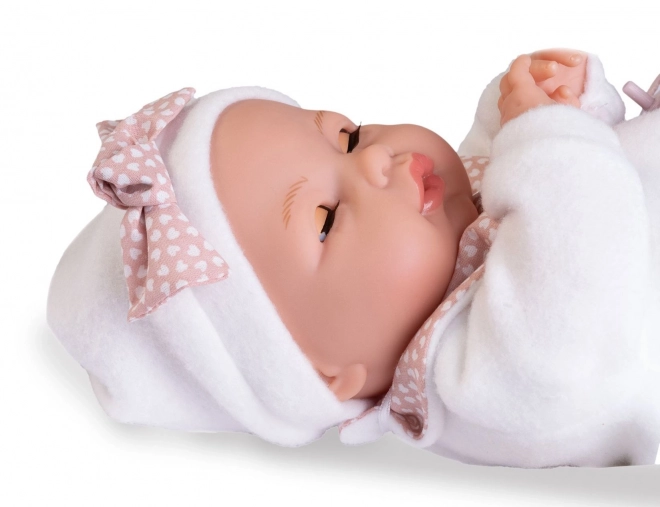 Antonio Juan Bimba blinkende dukke baby med blødt stofkrop - 37 cm