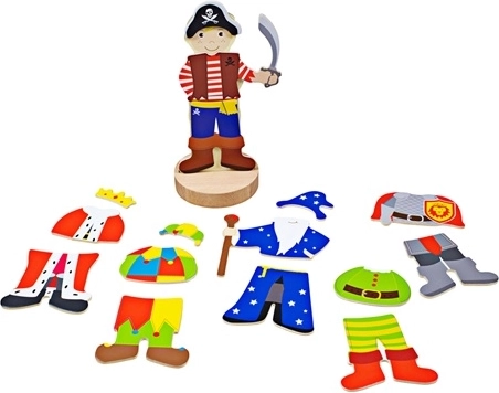magnetisk påklædningspuslespil – mystiske figurer fra Bigjigs Toys