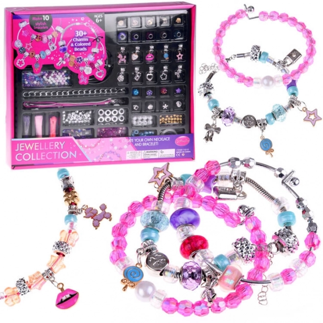 Sæt med vedhæng og perler til armbånd