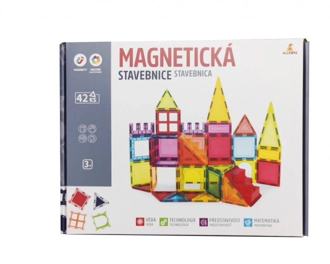 Farverig magnetisk byggesæt til børn