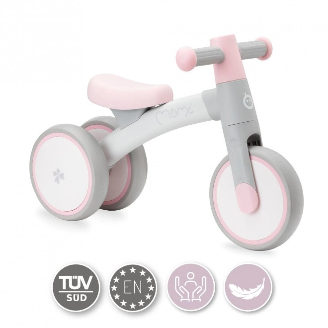 Løbecykel MoMi TEDI mini lyserød