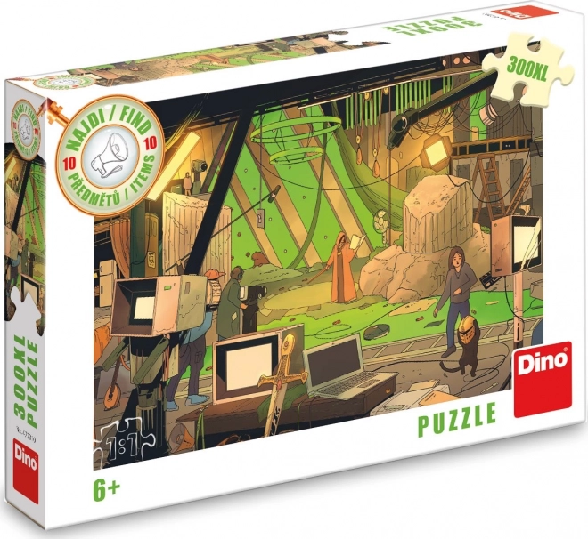 DINO Puzzle Find 10 genstande: Film XL 300 brikker