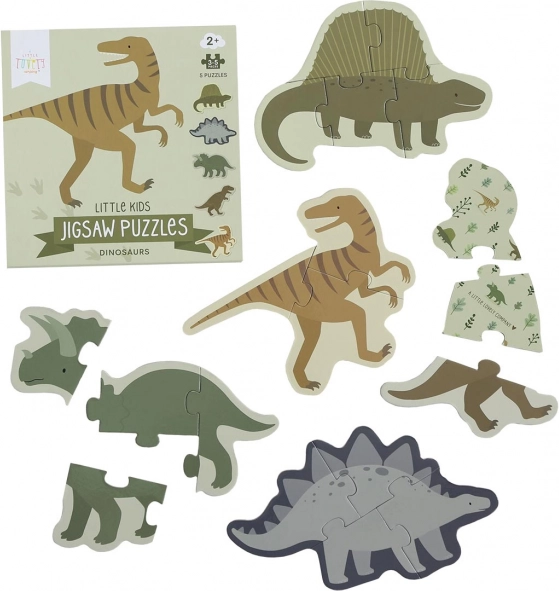A Little Lovely Company - puslespil med dinosaurmotiver