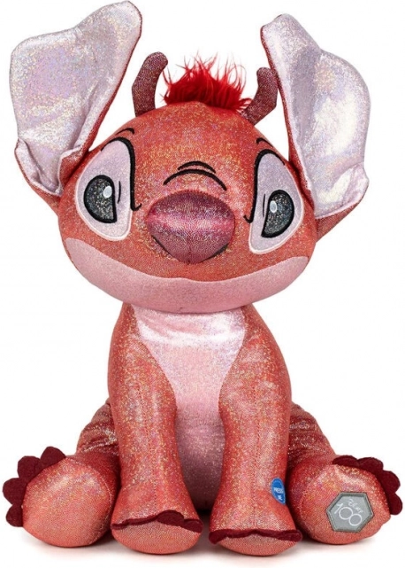 Plysbamse Leroy med glimmer og lyd 28 cm