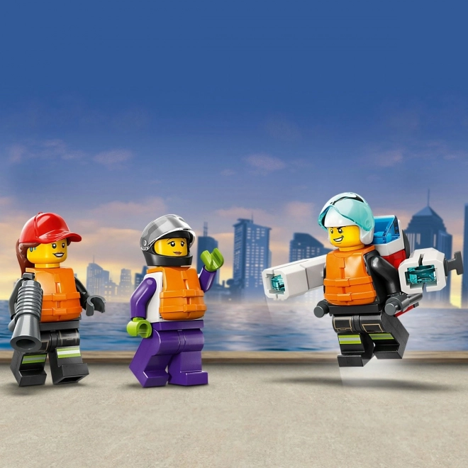 LEGO® City 60373 Brandmandsredningsbåd og jolle