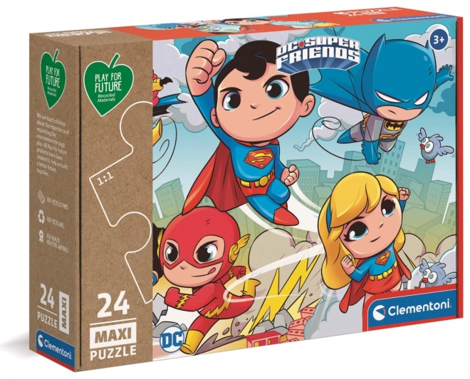 Clementoni puslespil DC Super Friends MAXI 24 brikker