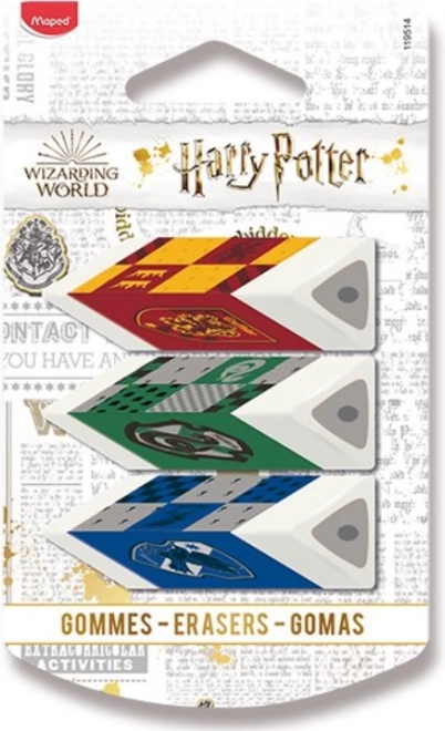Viskelædere MAPED Harry Potter, sæt 3 stk.