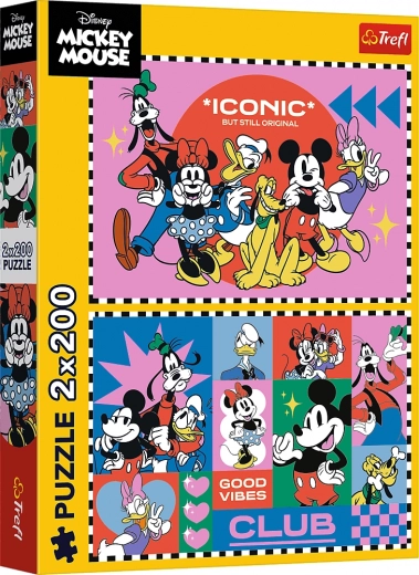 Puslespil 2×200 brikker Disney – tid med venner
