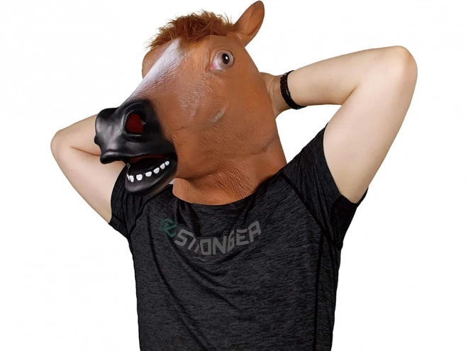 Latex hestemaske til fest