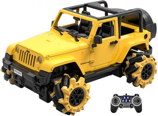 Fjernstyret bil Jeep Double Eagle 1:16 (gul, drift)