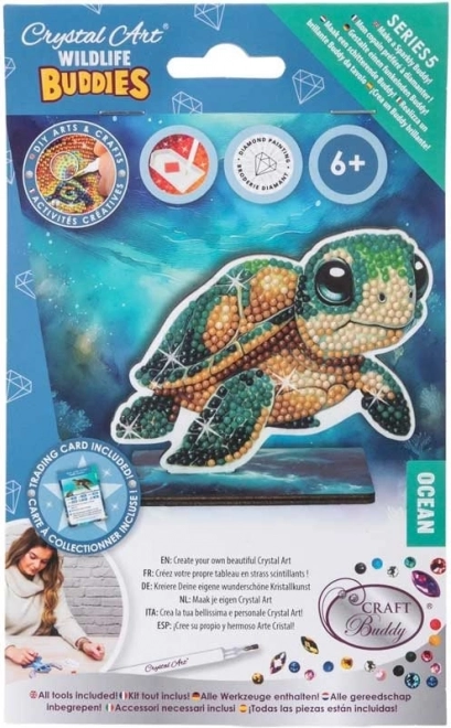 Diamantmaling Ocean: Skildpadde