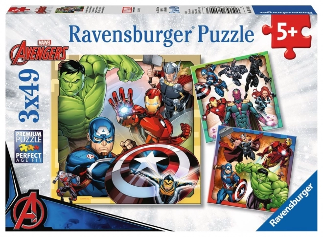 Ravensburger Marvel Avengers puslespil 3x49 stk