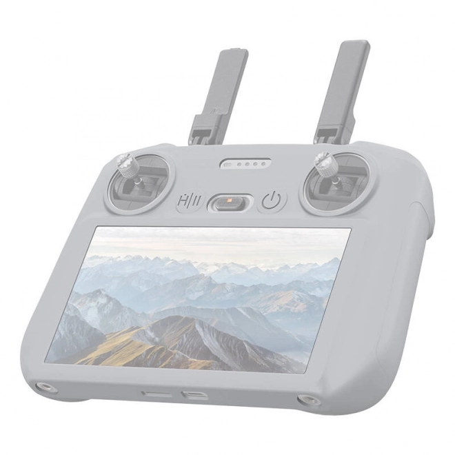 Silikonebeskyttende etui Puluz til DJI RC 2 grå
