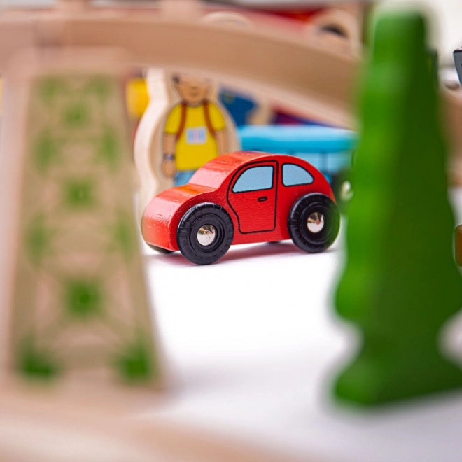 Bigjigs Rail Træ Togrute Bjergvej 112 Dele