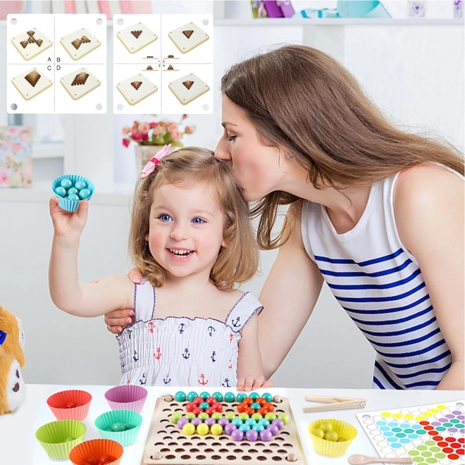 Farverige kugler mosaik Montessori Woopie
