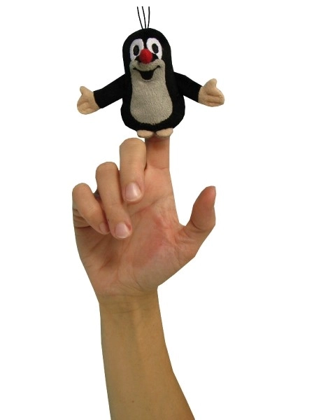 Plys fingerdukke Muldvarpen 8 cm