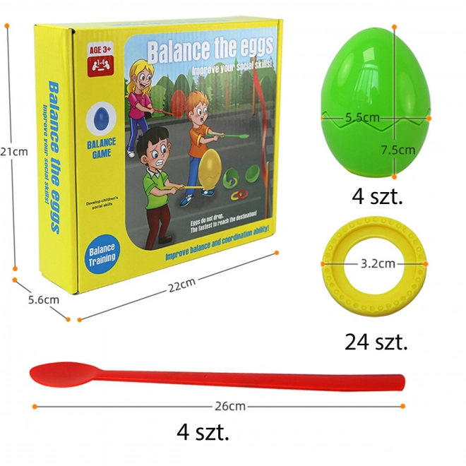 Woopie færdighedsspil balancerende æg