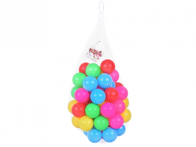 Farverige kuglelegedimmere 6cm 50 stk kugler i blød plast ZA5411