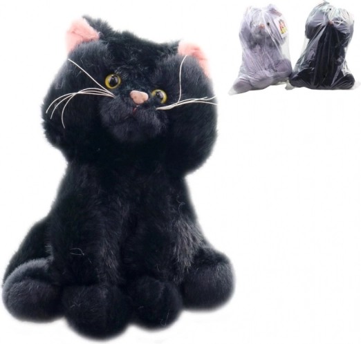 Plys siddende kat 27 cm