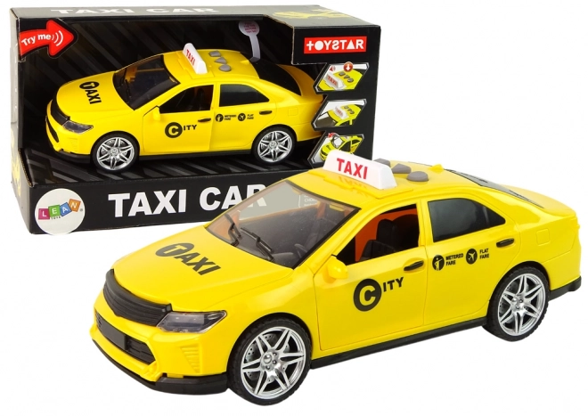 Auto Taxi Køretøj 1:14 Lys Lyd Gul