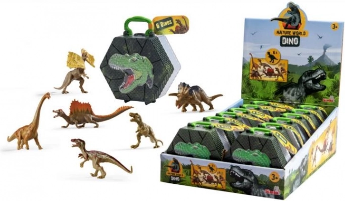 Dinosaurfigurer 8-9 cm, sæt med 6 stk.
