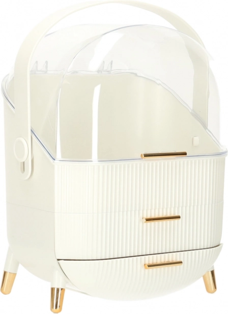 hvid kosmetik organizer med skuffer