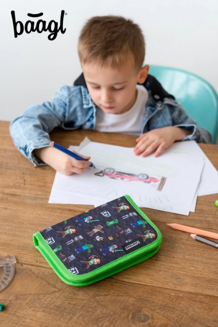 BAAGL Skole penal etui Minecraft