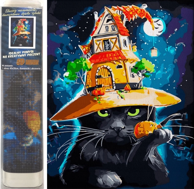 Norimpex Diamantmaleri Halloweenkat 30x40cm