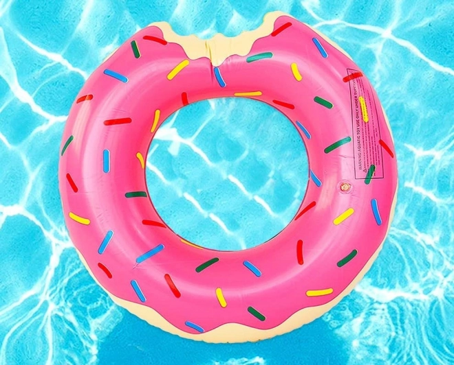 Oppustelig svømmering Donut 110 cm – Lyserød