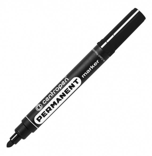 CENTROPEN Permanent markør 2,5mm sort